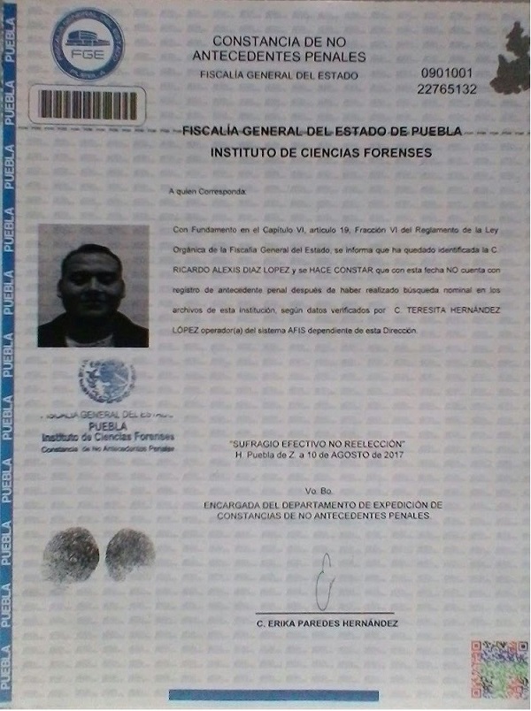 Requisitos Carta De Antecedentes No Penales Cdmx